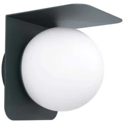 Eglo Aussenwandleuchte Corrientes E27 Schwarz-Weiss