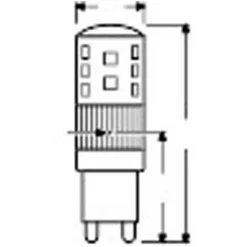 Osram LED-Leuchtmittel PIN G9 Warmweiss Klar 3 W / 230 V / 320 Lm -Lampen & Leuchten affär 552174 6