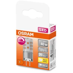 Osram LED-Leuchtmittel Classic GY6.35 Warmweiss Oval Dimmbar Klar 4,5 W / 470 Lm -Lampen & Leuchten affär 552175 4