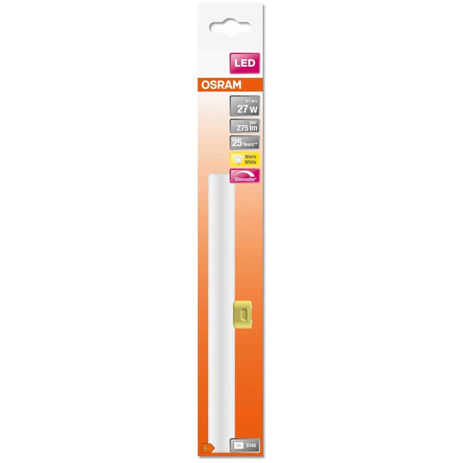 Osram LEDinestra S14D Dimmbar Länge 30 Cm / 3,1 W / 275 Lm 5 Osram LEDinestra S14D Dimmbar Länge 30 Cm / 3,1 W / 275 Lm – Bild 5