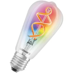 Ledvance Smart+ Wifi-LED-Leuchtmittel Edison Filament E27 RGBW 4,5 W / 300 Lm