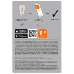 Ledvance Smart+ Wifi-LED-Leuchtmittel Edison Filament E27 RGBW 4,5 W / 300 Lm -Lampen & Leuchten affär 552646 5