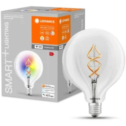 Ledvance Smart+ Wifi-LED-Leuchtmittel Globe Filament E27 RGBW 4,5 W / 300 Lm -Lampen & Leuchten affär 552647 2