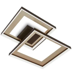 Briloner LED-Deckenleuchte Frame Blend Goldfarben 25 W