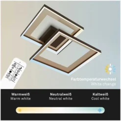 Briloner LED-Deckenleuchte Frame Blend Goldfarben 25 W -Lampen & Leuchten affär 552655 5