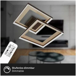 Briloner LED-Deckenleuchte Frame Blend Goldfarben 25 W -Lampen & Leuchten affär 552655 8