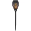 Globo LED-Solarleuchte Fackel Schwarz 0,1 W