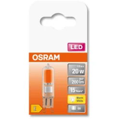 Osram LED-Lampe PIN G9 Warmweiss Klar 1,8 W / 200 Lm 12 Osram LED-Lampe PIN G9 Warmweiss Klar 1,8 W / 200 Lm -Lampen & Leuchten affär 553740 5