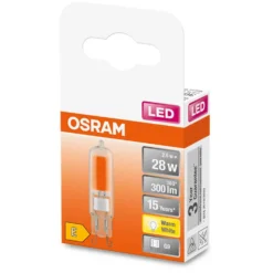 Osram LED-Lampe PIN G9 Warmweiss Klar 2,6 W / 300 Lm 11 Osram LED-Lampe PIN G9 Warmweiss Klar 2,6 W / 300 Lm -Lampen & Leuchten affär 553741 4
