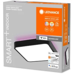 Ledvance Deckenleuchte Orbis SQ Smart Mit Farbwechsel Schwarz 35 X 35 Cm -Lampen & Leuchten affär 553744 3