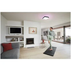 Ledvance Deckenleuchte Orbis SQ Smart Mit Farbwechsel Schwarz 35 X 35 Cm -Lampen & Leuchten affär 553744 5