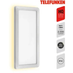 Telefunken Aussenleuchte Nizza LED Rechteckig Silber 16 W / 2'000 Lm