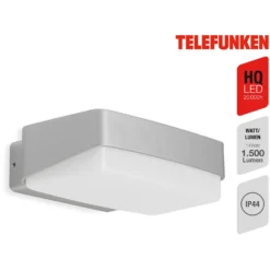 Telefunken Aussenleuchte Mainz LED Rechteckig Silber 14 W / 1'500 Lm