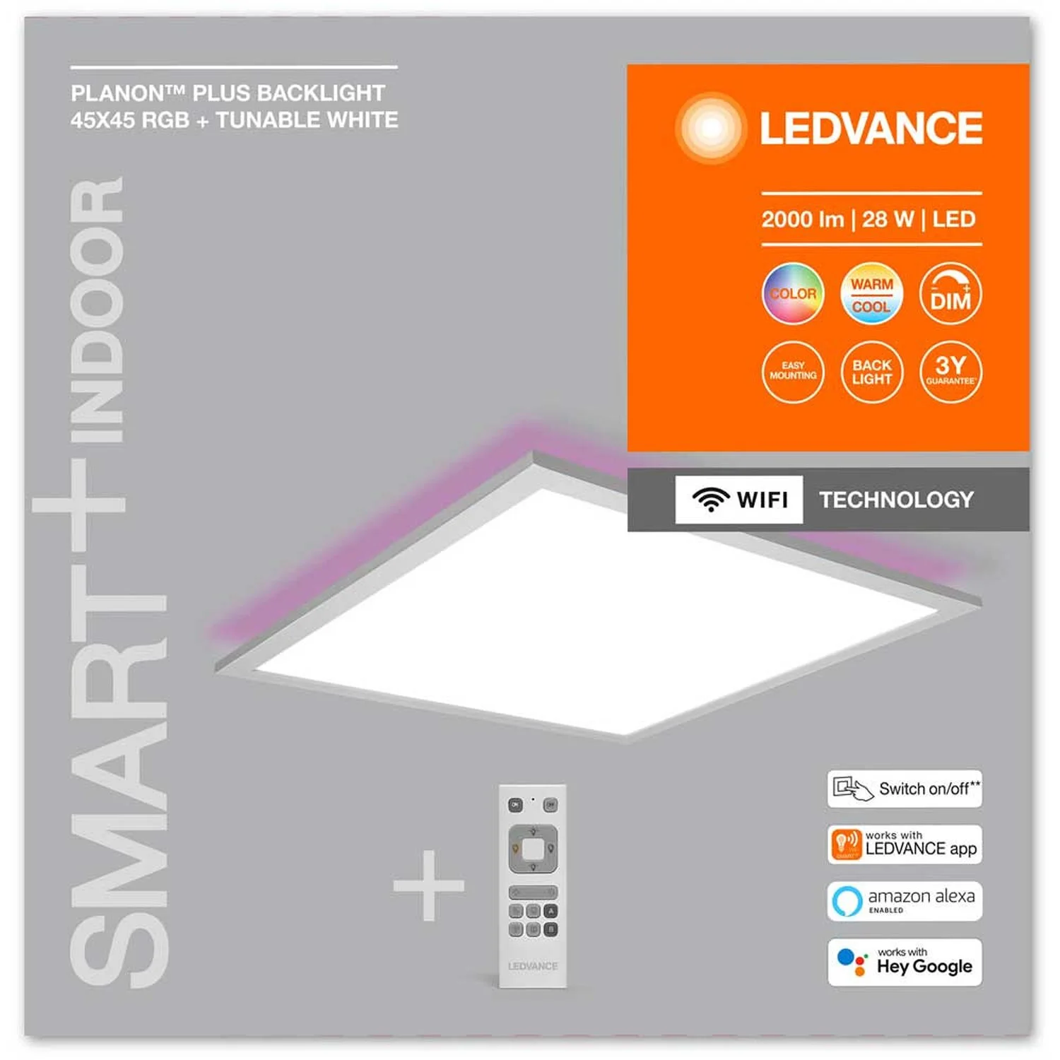 Ledvance LED-Leuchte Planon Plus Backlight Smart+ Weiss 45 X 45 Cm 6 Ledvance LED-Leuchte Planon Plus Backlight Smart+ Weiss 45 X 45 Cm – Bild 6