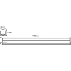 Ledvance LED-Leuchte Switch Batten Kaltweiss 1,2 M / 14 W -Lampen & Leuchten affär 553915 9