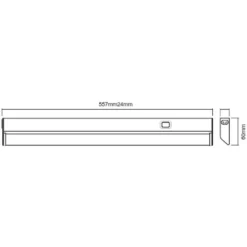 Ledvance LED-Unterbauleuchte Turn Warmweiss (HxBxT) 629 X 71 X 38 Mm -Lampen & Leuchten affär 553932 7