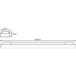 Ledvance LED-Lichtleiste Power Batten Kaltweiss 0,6 M / 25 W -Lampen & Leuchten affär 553952 7