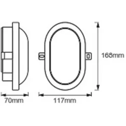 Ledvance LED-Leuchte Bulkhead Schwarz (HxBxT) 177 X 124 X 78 Mm / 6 W -Lampen & Leuchten affär 553959 9