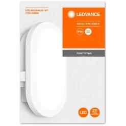 Ledvance LED-Leuchte Bulkhead Weiss (HxBxT) 177 X 124 X 78 Mm / 6 W 11 Ledvance LED-Leuchte Bulkhead Weiss (HxBxT) 177 X 124 X 78 Mm / 6 W -Lampen & Leuchten affär 553961 4