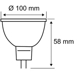 Paulmann LED-Reflektor GU5.3 Schwarz / Weiss 4,9 W / 440 Lm / 3'000 K -Lampen & Leuchten affär 553986 3