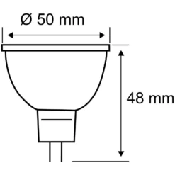 Paulmann LED-Reflektor GU5.3 Dimmbar Weiss 6,5 W / 445 Lm / 4'000 K -Lampen & Leuchten affär 554002 3