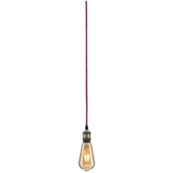 Paulmann LED-Pendelleuchte Neordic Eldar E27 Rot Brüniert Inkl. Stecker -Lampen & Leuchten affär 554021 5