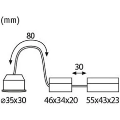 Paulmann LED-Modul Einbauleuchte Coin Nova Mini Dimmbar 35 Mm / 4,2 W / 300 Lm -Lampen & Leuchten affär 554036 6