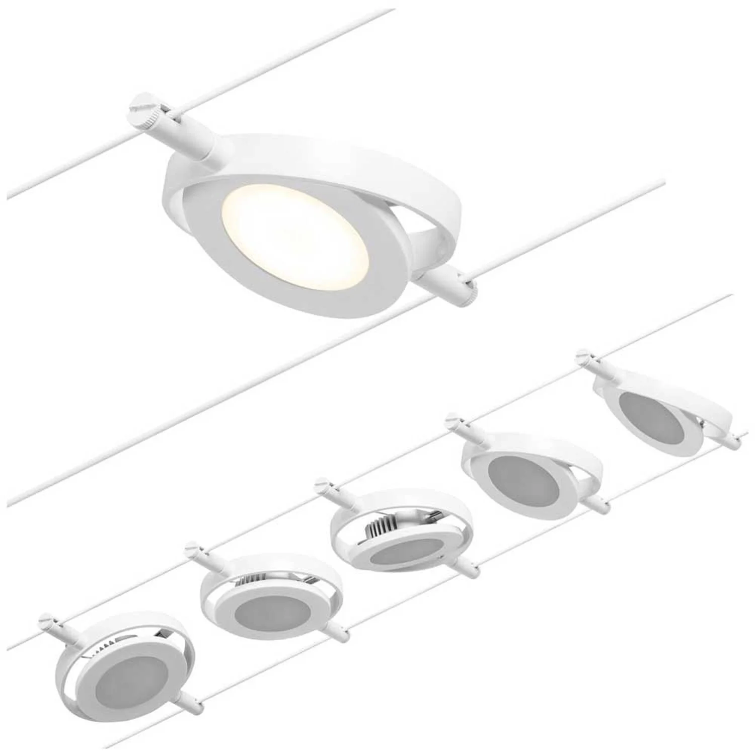 Paulmann LED-Seilsystem-Basis-Set RoundMac Weiss 10 M / 5 X 4,5 W 3 Paulmann LED-Seilsystem-Basis-Set RoundMac Weiss 10 M / 5 X 4,5 W – Bild 3
