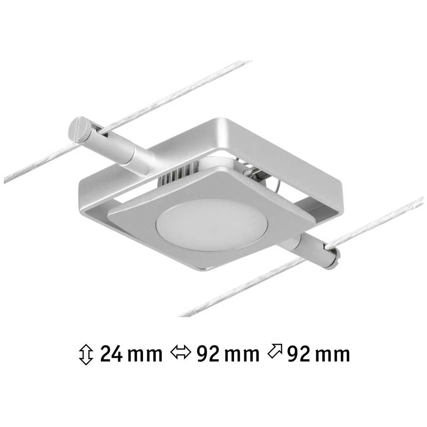 Paulmann LED-Seilsystem Einzelspot MacLED Matt Chrom 4,5 W / 250 Lm 4 Paulmann LED-Seilsystem Einzelspot MacLED Matt Chrom 4,5 W / 250 Lm – Bild 4
