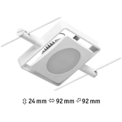 Paulmann LED-Seilsystem Einzelspot MacLED Weiss 4,5 W / 250 Lm -Lampen & Leuchten affär 554059 5