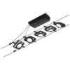 Paulmann LED-Seilsystem-Basis-Set MacLED Matt Schwarz 10 M / 5 X 4,5 W