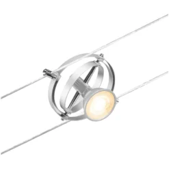 Paulmann Seilsystem-Basis-Set Cardan 5 X GU5,3 Matt Chrom 10 M -Lampen & Leuchten affär 554070 4