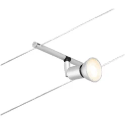 Paulmann Seilsystem-Basis-Set Salt 5 X GU5,3 Matt Chrom 10 M -Lampen & Leuchten affär 554076 4