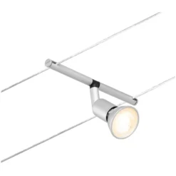Paulmann Seilsystem-Basis-Set Salt 5 X GU5,3 Matt Chrom 10 M -Lampen & Leuchten affär 554076 7