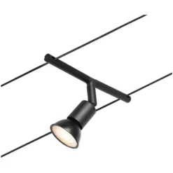Paulmann Seilsystem-Basis-Set Salt 5 X GU5,3 Matt Schwarz 10 M -Lampen & Leuchten affär 554079 10