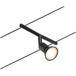 Paulmann Seilsystem-Basis-Set Salt 5 X GU5,3 Matt Schwarz 10 M -Lampen & Leuchten affär 554079 5