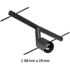 Paulmann Seilsystem Einzelspot Salt GU5,3 Matt Schwarz -Lampen & Leuchten affär 554080 6