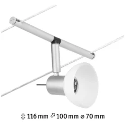 Paulmann Seilsystem Einzelspot Sheela GU5,3 Matt Chrom -Lampen & Leuchten affär 554082 8