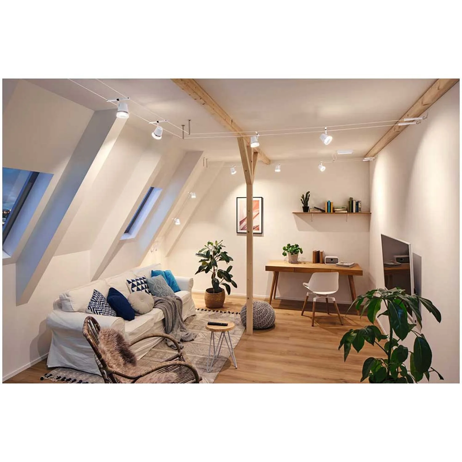 Paulmann Seilsystem Einzelspot Cone GU5,3 Matt Weiss 5 Paulmann Seilsystem Einzelspot Cone GU5,3 Matt Weiss – Bild 5