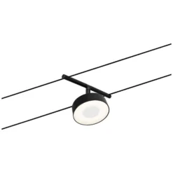 Paulmann LED-Seilsystem Einzelspot Circle Matt Schwarz 5 W / 180 Lm