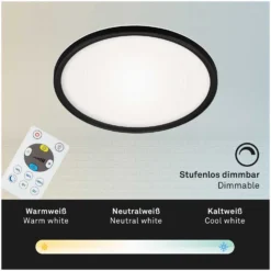Brilo LED-Panel Slim Schwarz 18 W / 2'400 Lm / Inkl. Fernbedienung 9 Brilo LED-Panel Slim Schwarz 18 W / 2'400 Lm / Inkl. Fernbedienung -Lampen & Leuchten affär 554981 4