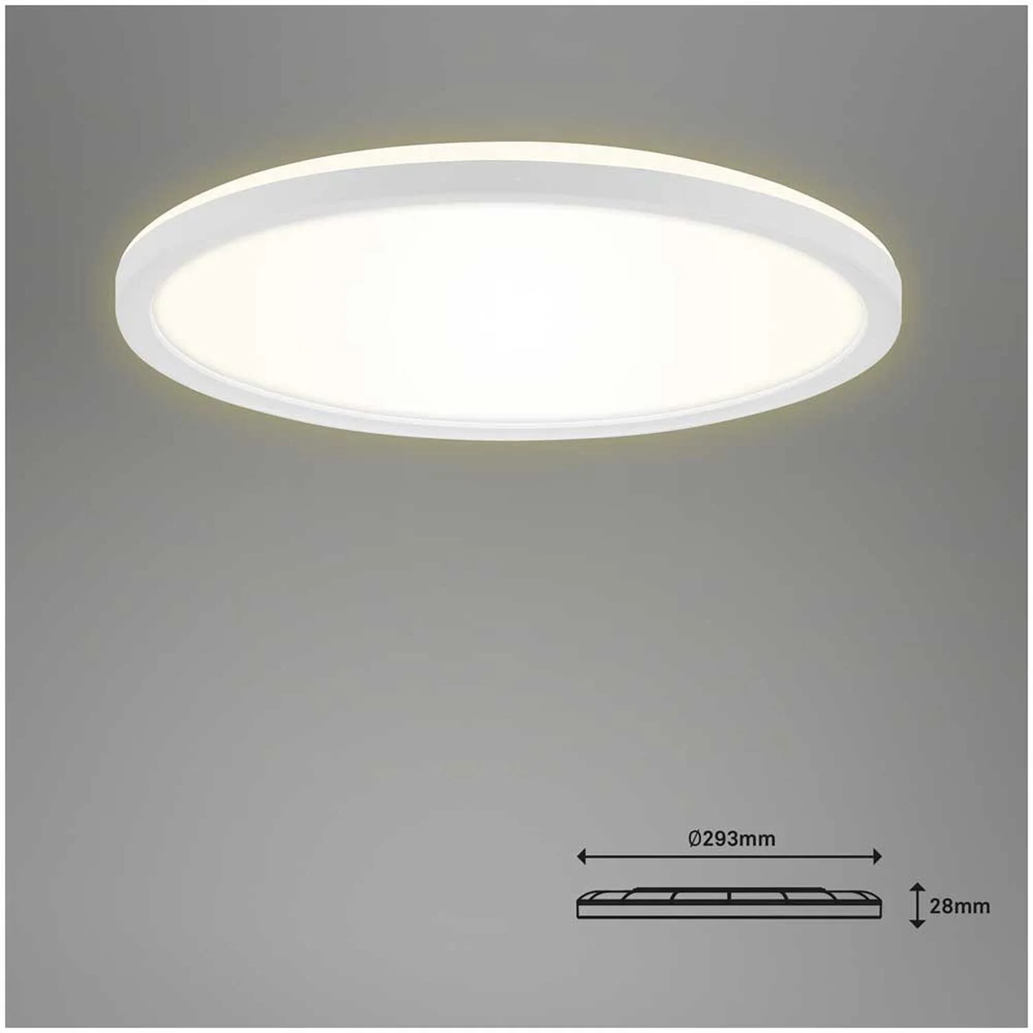 Brilo LED-Panel Slim Weiss 18 W / 2'400 Lm Inkl. Fernbedienung 8 Brilo LED-Panel Slim Weiss 18 W / 2'400 Lm Inkl. Fernbedienung – Bild 8