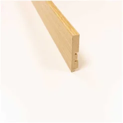 Praktikus Sockelleiste Flach 60 Gekalkt Eiche / Länge 2,4 M