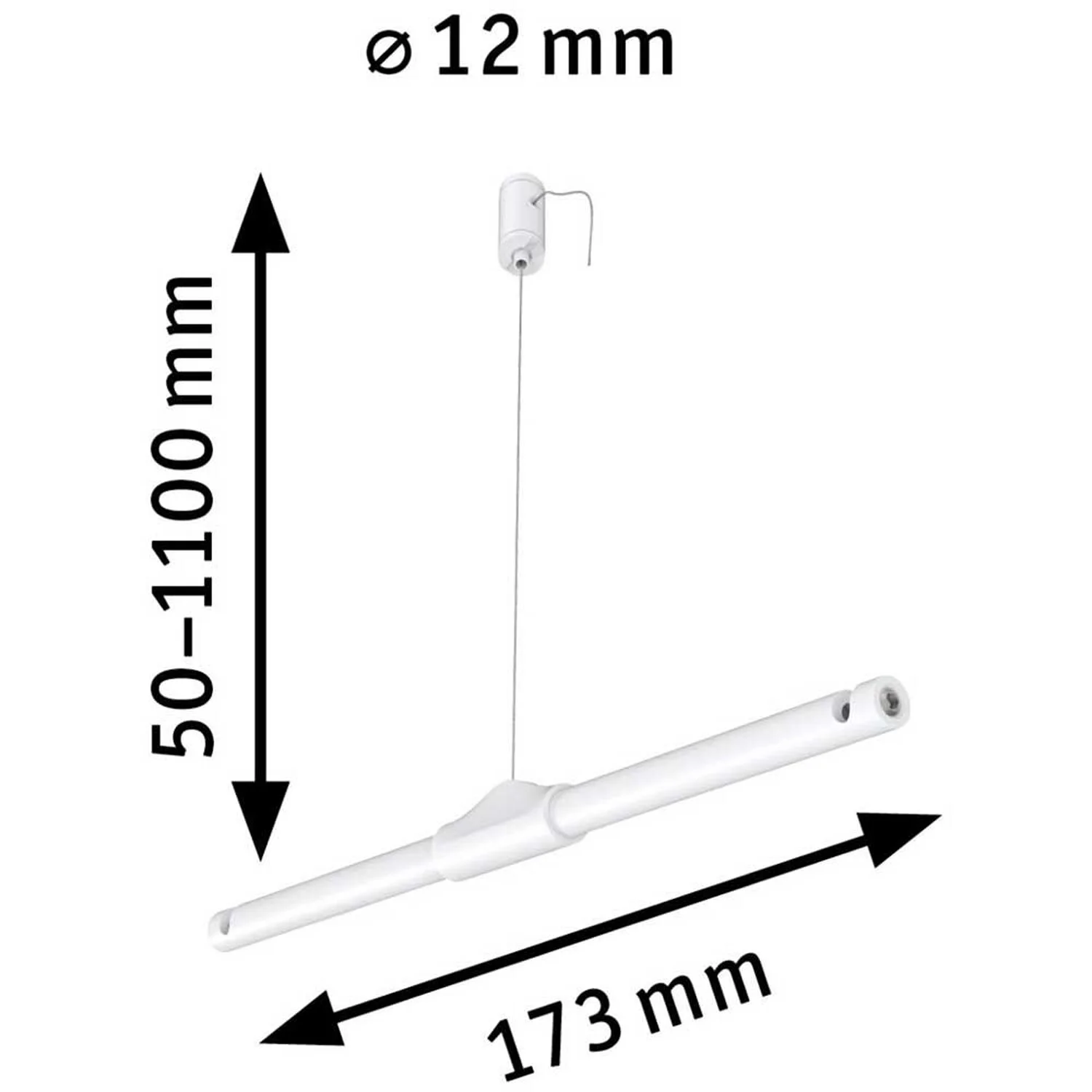 Paulmann Abhängung Für Seilsystem Corduo Suspension Matt Weiss 1 M 2 Paulmann Abhängung Für Seilsystem Corduo Suspension Matt Weiss 1 M – Bild 2