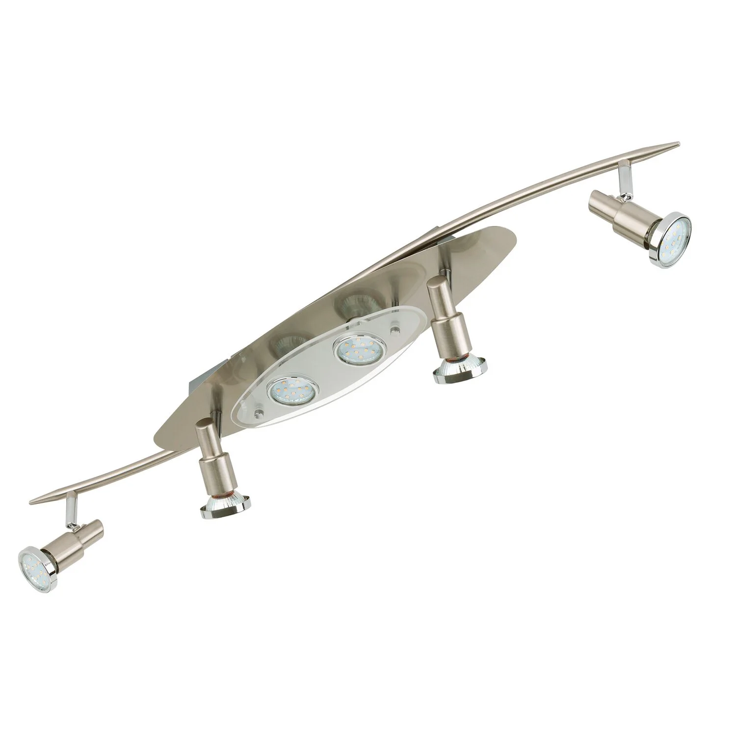 Briloner LED-Deckenleuchte EEK: A+ Flash 6-flammig 3 W Nickel Matt 2 Briloner LED-Deckenleuchte EEK: A+ Flash 6-flammig 3 W Nickel Matt – Bild 2