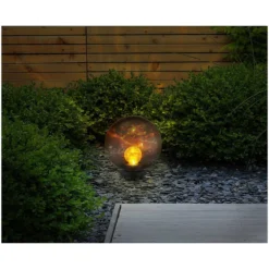 Globo LED-Solarleuchte Kugel Mit Erdspitz Ø 20 Cm / Höhe 33,5 Cm / 0,06 W -Lampen & Leuchten affär 557581 5