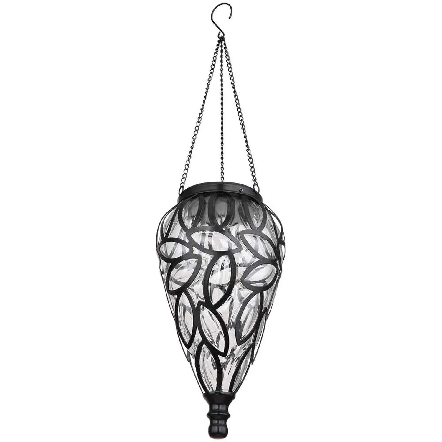 Globo LED-Solarleuchte Tropfen Glas Ø 13,5 Cm / Höhe 50 Cm / 0,06 W 1 Globo LED-Solarleuchte Tropfen Glas Ø 13,5 Cm / Höhe 50 Cm / 0,06 W