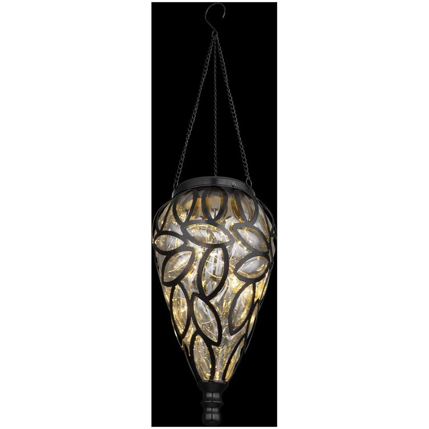 Globo LED-Solarleuchte Tropfen Glas Ø 13,5 Cm / Höhe 50 Cm / 0,06 W 3 Globo LED-Solarleuchte Tropfen Glas Ø 13,5 Cm / Höhe 50 Cm / 0,06 W – Bild 3