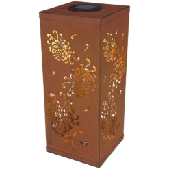 Globo Solarleuchte Antik Rostfarben (HxBxT) 38 X 16 X 16 Cm / 0,12 W