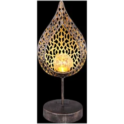 Globo Solarleuchte Blatt Metall (HxBxT) 35,5 X 13 X 16 Cm / 0,06 W -Lampen & Leuchten affär 560242 9